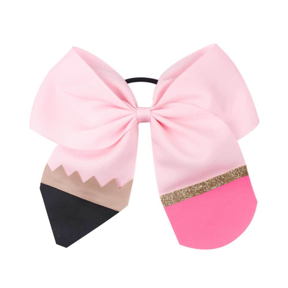 Wholesale Fabric Back to School Pencils Kids Bow Hair Clips